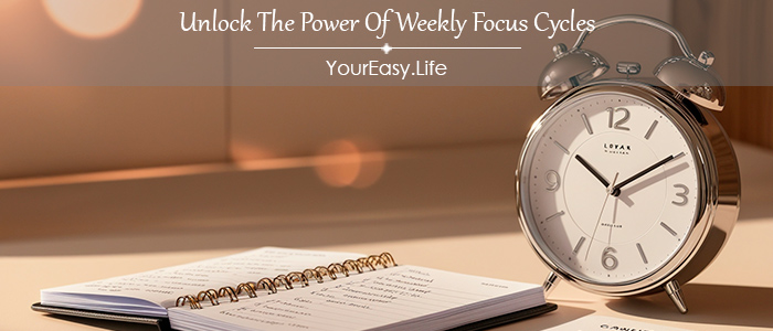 Unlock The Power Of Weekly Focus Cycles: The Secret To Achieving More With Less Stress